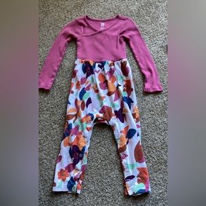 Toddler Girl Tea Collection Long Sleeve Jumpsuit
